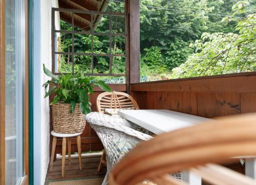 Balkon/terasa, Ferienwohnung am Bründlweg (Ferienwohnung am Brundlweg) in Dechl