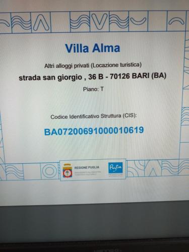  Villa Alma in Bari
