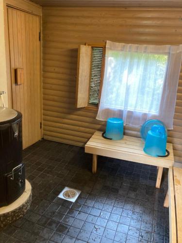 Sauna, Wallinkoski accommodation - Rooms and Tentsile tent options next to River Vuoksi in Imatra