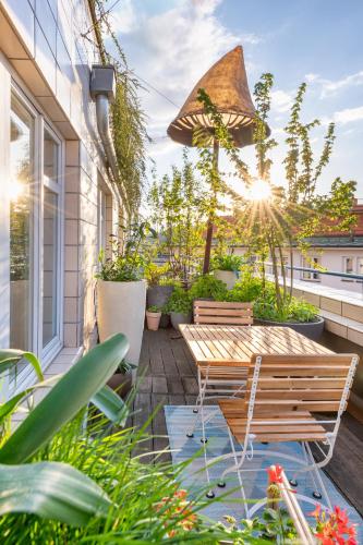 Erkély/terasz, MOSAIC HOUSE Design Hotel near Nemzeti Színház