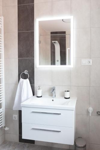 Bathroom, Trend Apartmanhaz -Vizslas in Eger