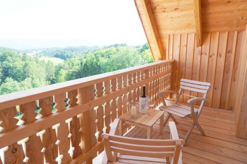 Balkons/terase, Bauernhof Gschmeidler in Sankt Johann im Saggautal