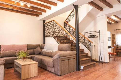 Koplietošanas atpūtas telpa ar TV, La Casa de los Dos Rubios in Nava de la Asuncion