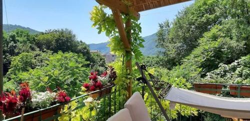 La Casa Rosa di Segusino with SPA Jacuzzi in garden