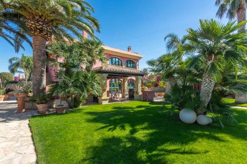 A szálláshely kívülről, Villa Flumini in Quartu Sant Elena