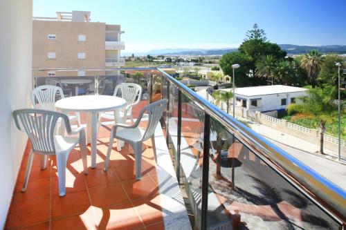 Erkély/terasz, Apartamentos en la playa Edimar II in Bellreguard