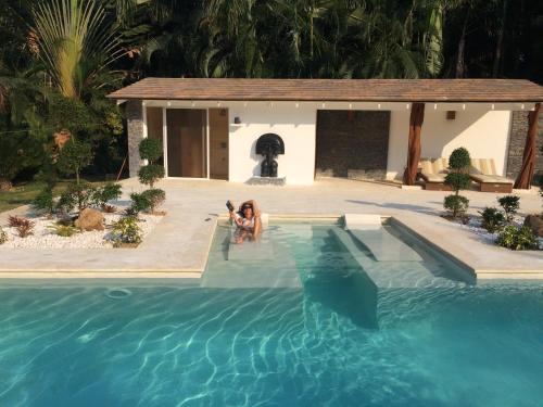ระเบียง/ชานเรือน, Las Terrenas Front Beach And Garden Villa in ลาส เทอเรนาส