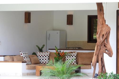 ระเบียง/ชานเรือน, Las Terrenas Front Beach And Garden Villa in ลาส เทอเรนาส
