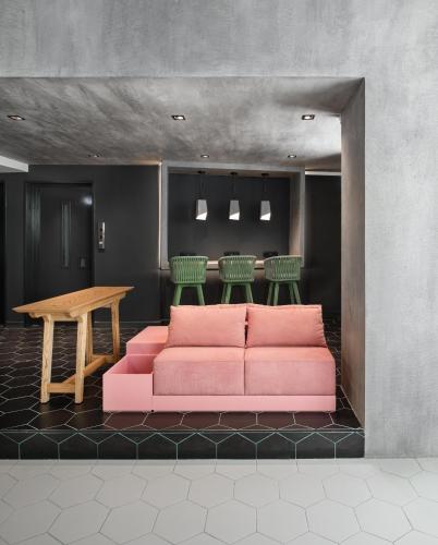共用Lounge/電視區, COLORS Hotel Athens in 奧莫尼亞