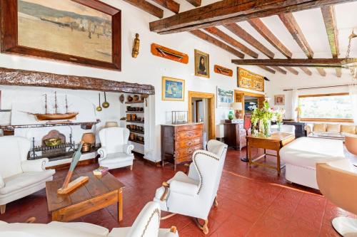 zonă comună salon/TV, Hotel Rec de Palau in Cadaques