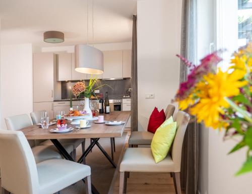 Cocina, Appartement Burgblick in Heinfels