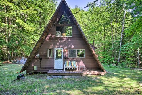. Quiet A-Frame Cabin on Creek with Private Deck!