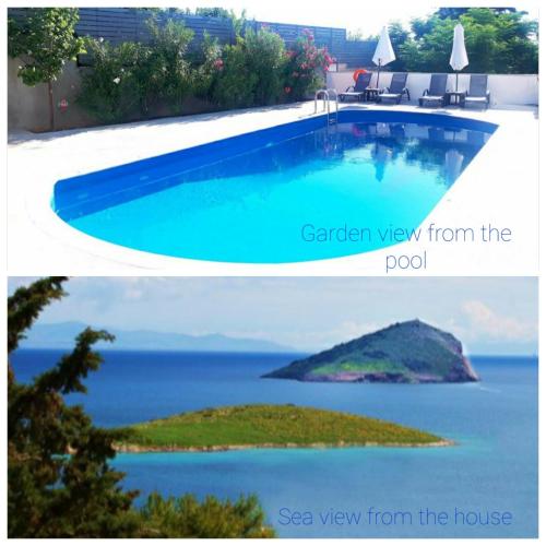 Seaside Pool Villa Porto Rafti with Spectacular Sea View gîte à louer Limín Mesoyaías