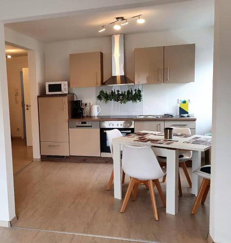 Kitchen, Pension Nickel Ferienwohnung II Waldstraße 18 Alsbach-Hahnlein in Alsbach