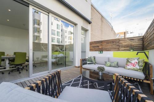Balcony/terrace, Hotel Artiem Madrid in Ciudad Lineal