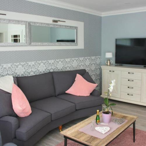 Shared lounge/TV area, Ferienhaus Godewind in Ostseebad Kuhlungsborn