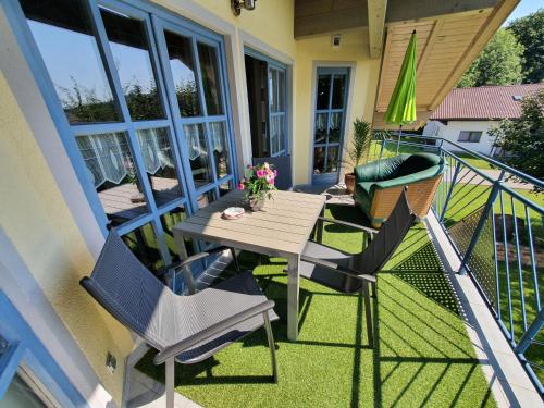 陽台/露台, Ferienhaus Tonihof in 朗多夫