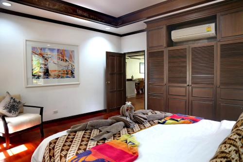 Chambre, Family Seaview Villa with Pool 6Bedrooms in Dan Kao