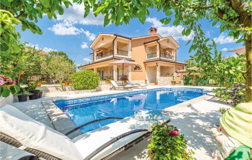Stunning Home In Nedescina With 4 Bedrooms, Wifi And Outdoor Swimming Pool