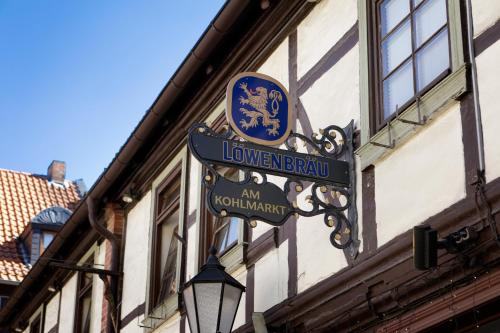 Löwenbräu am Kohlmarkt in Wernigerode, Deutschland