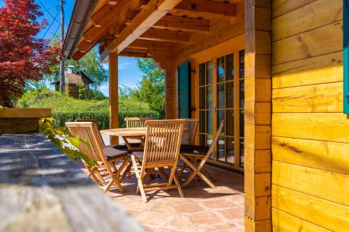 Erkély/terasz, Chalet Haloze in Dobrna