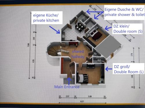 VILLA HanseART Lübeck - Privatzimmer in zentraler Lage