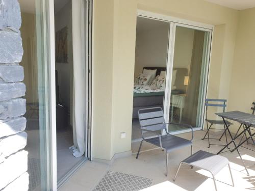 Balcony/terrace, Les Campanules near Filature Arpin