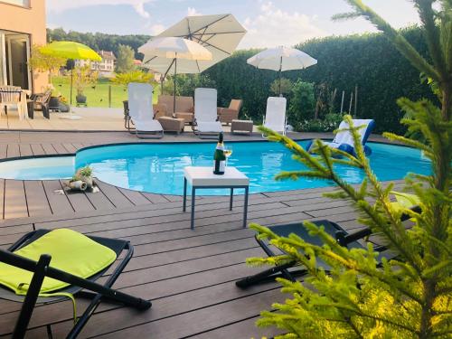 Charming Villa with Private Swimmingpool - Accommodation - Attalens