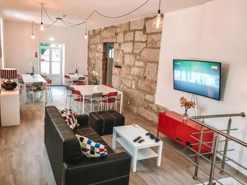 공용 라운지/TV 시청 구역, 어반 가든 포르투 센트럴 호스텔 (Urban Garden Porto Central Hostel) in 포르투