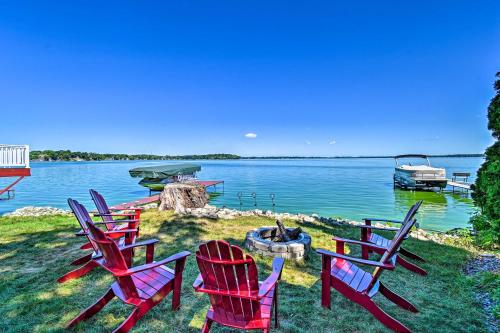 . Lake Kegonsa Home with Fire Pit and Outdoor Oasis!