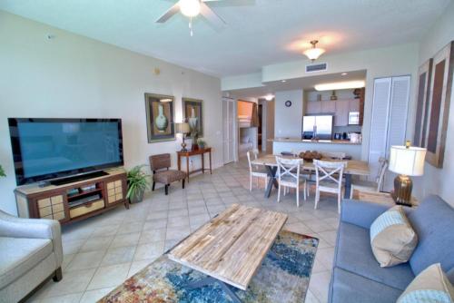 2305 - 2B/2 Bath With Bunks - Gulf Front Balcony - Living Room Faces the Gulf - image 7