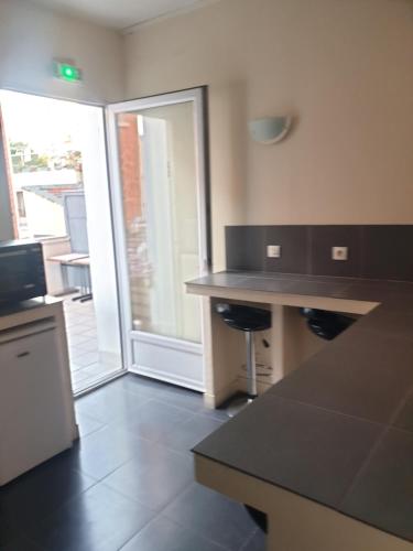 kök, Hotel Belfort in Montreuil