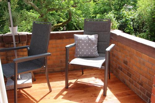 Balcony/terrace, Ferienwohnung Hufelandstern bis 7 Personen - mit E-Ladesaule! in Bad Wildungen