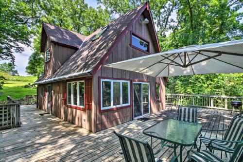 . Secluded A-Frame Hideaway with Wraparound Deck!