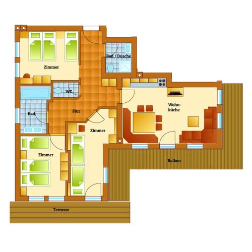 Three-Bedroom Apartment (6 Adults)