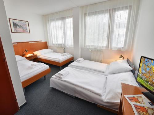 2 twin beds, 2 sofa beds