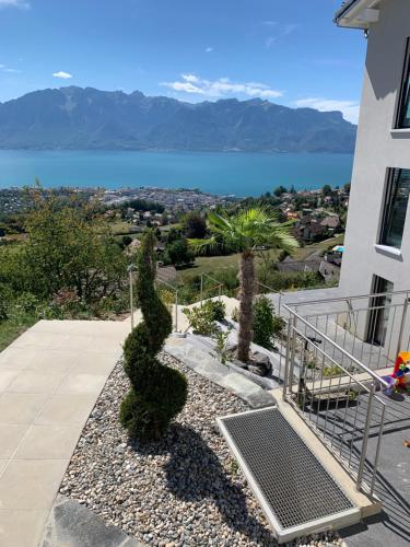 外部景觀, Appartement moderne avec vue panoramique à Jongny proche de Montreux (Appartement moderne avec vue panoramique a Jongny proche de Montreux) in 容尼