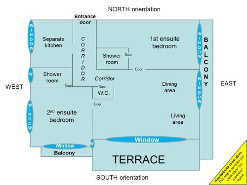 MARIOTT AREA: SUNNY 2 BEDS /2 BATHS