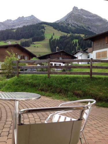 2-Zimmer Ferienwohnung,Parterre,Sitzplatz,Garage in Adelboden