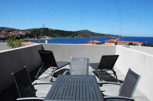 Appartement avec grande terrasse vue sur mer - Location saisonnière - Banyuls-sur-Mer