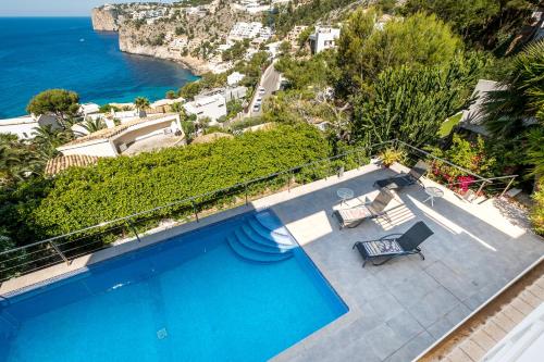  Villa Alegría with pool & sea view Cala LLamp in Port Andratx, Pension in Andraitx