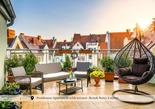 Balcony/terrace, 5-stars Apartments - Old Town in Szczecin