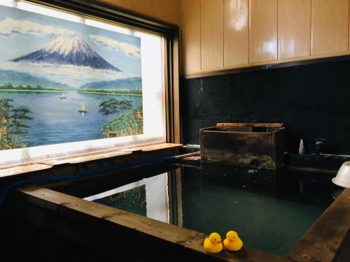 Hot spring bath, Hotel Radish House in Semboku