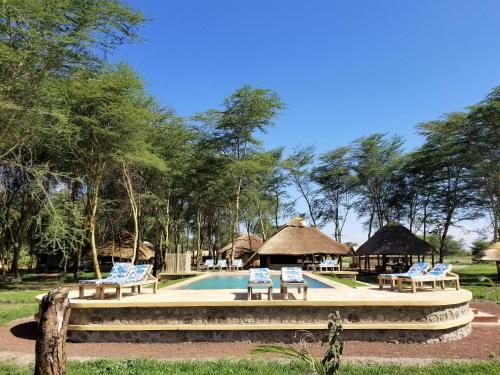 Garden, Africa Safari Lake Manyara located inside a wildlife park in Monduli