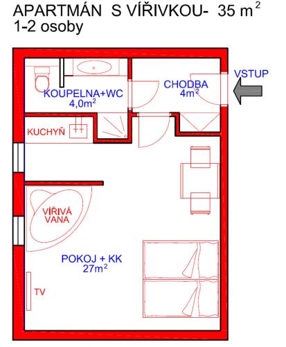 1 queen bed, 1 sofa bed
