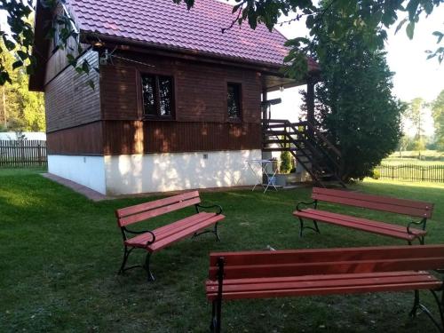 Domek letniskowy w m. Przejma Wysoka nad jeziorem Szelment Mały