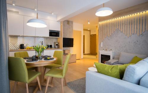 Apartament Modern Green w centrum z widokiem na Giewont, Zakopane