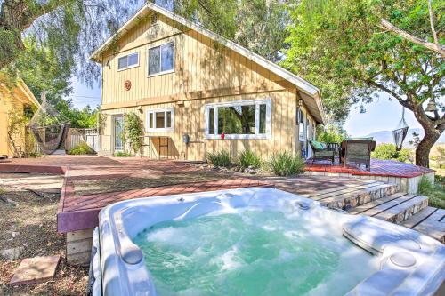 Hilltop Home in Wine Country with Hot Tub and Views!