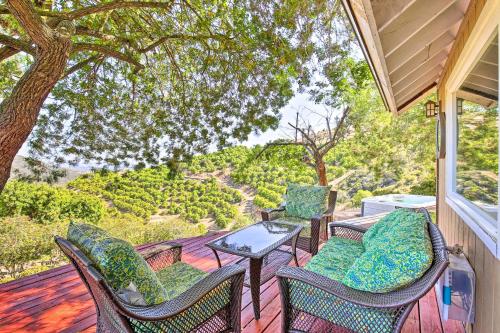 Hilltop Home in Wine Country with Hot Tub and Views!