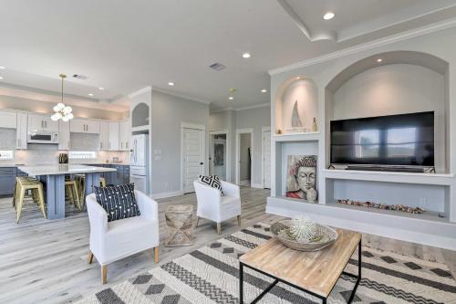 Chic Coastal Escape with Deck and Walk to Beach - image 2